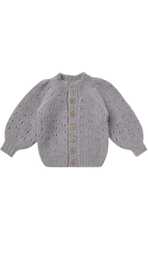 Baby Girl Tulip Cardigan | French Blue | Rylee & Cru