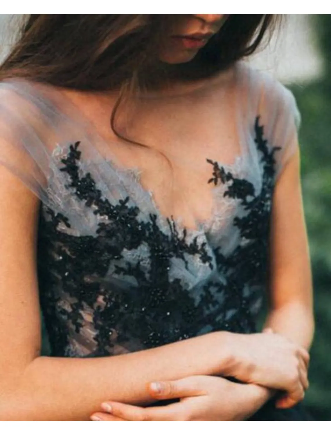 Ball Gown Evening Gown Color Block Dress Engagement Sleeveless V Neck Tulle V Back with Pleats Appliques