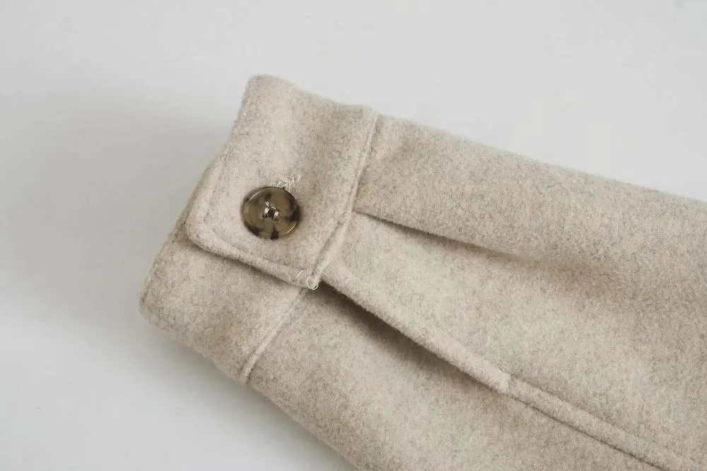 Beige Belted Coat