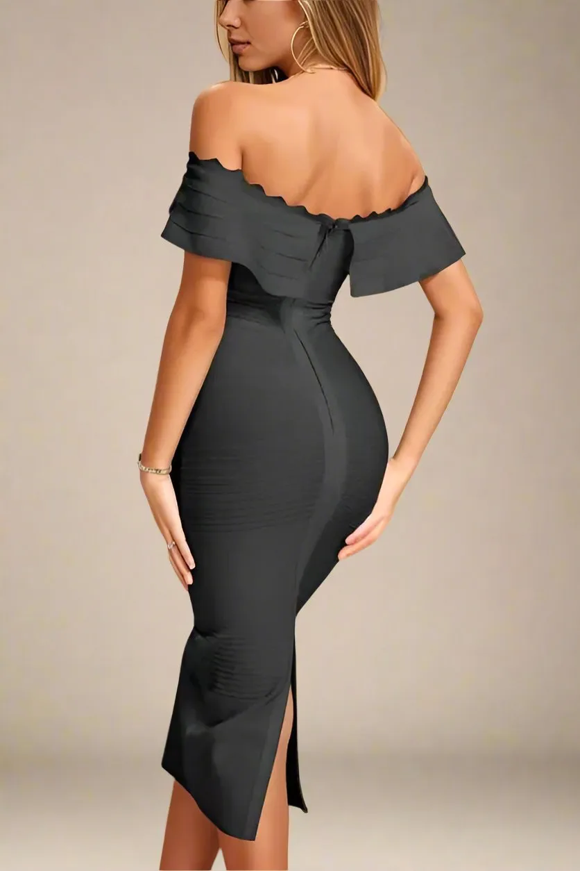 Billie Bandage Midi Dress - Classic Black