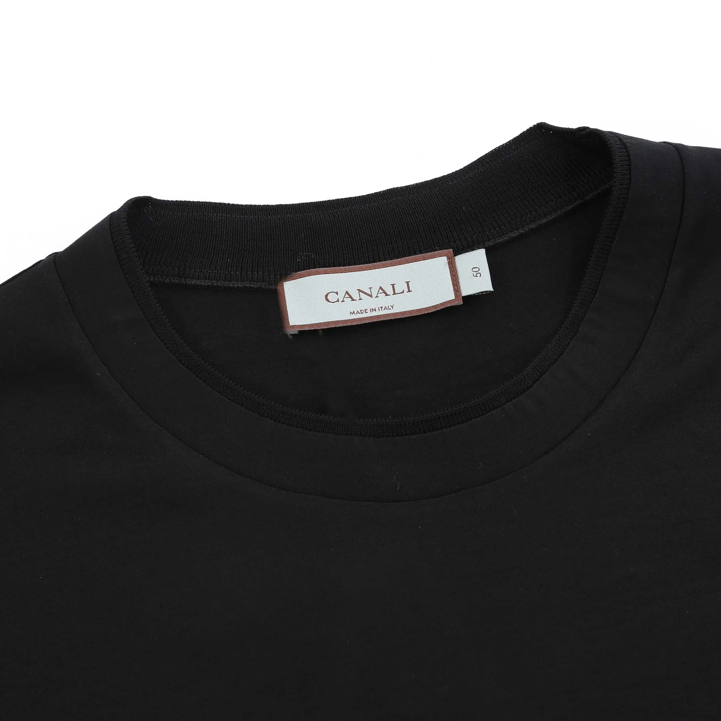 Canali Basic T Shirt in Black
