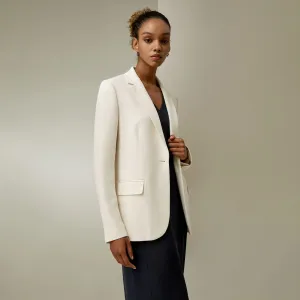 Cinched Sleek Half-Lined Blazer