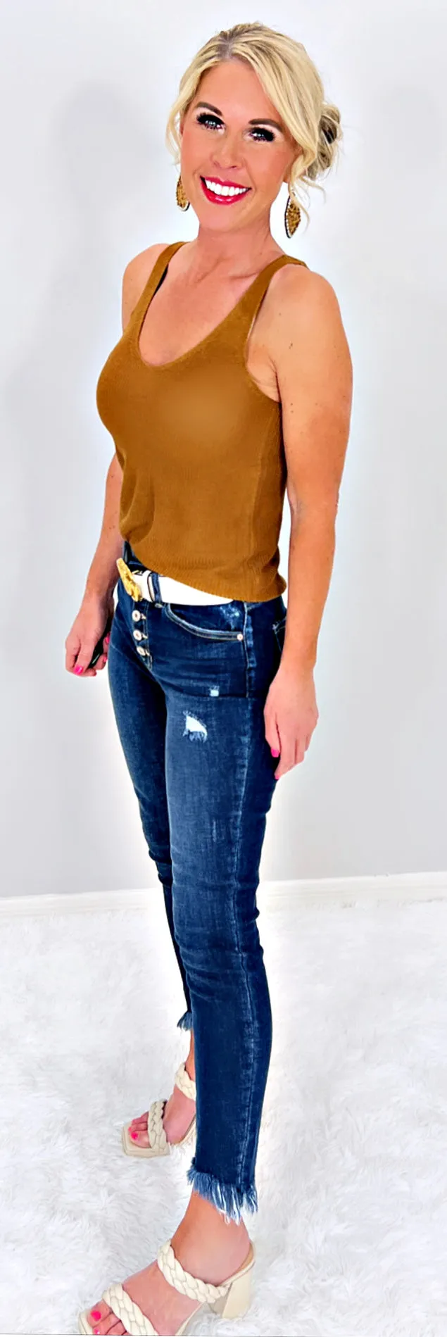 Comfort & Ease Tank - Mocha