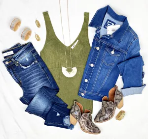 Comfort & Ease Tank - Olive