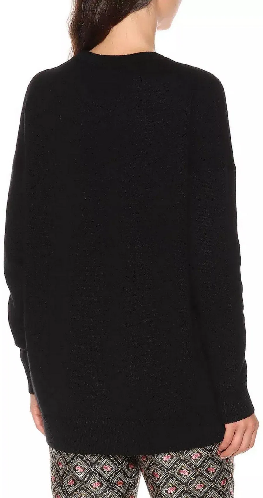 Embroidered Cashmere-Blend Sweater