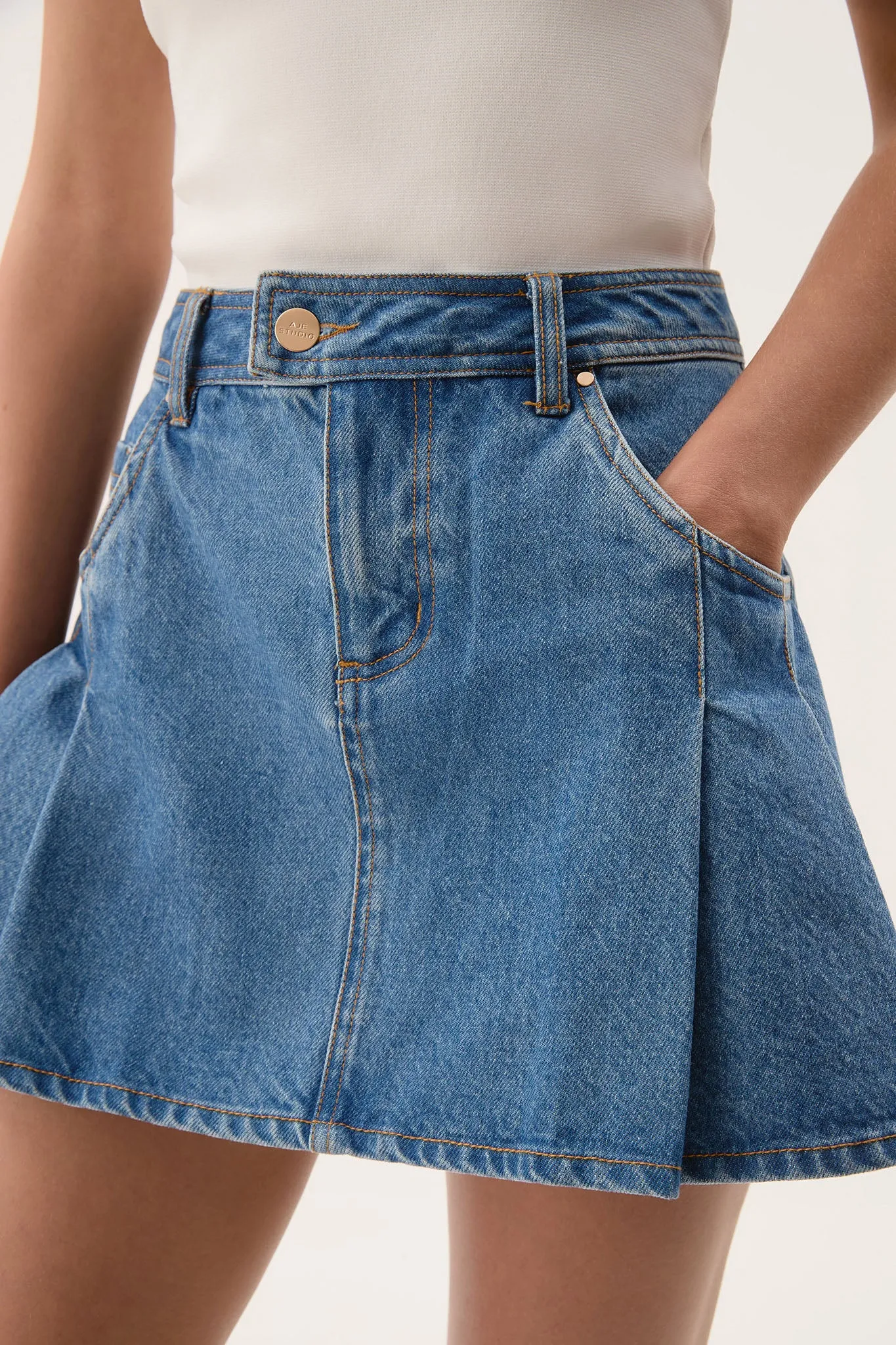 Flynn Denim Mini Skirt