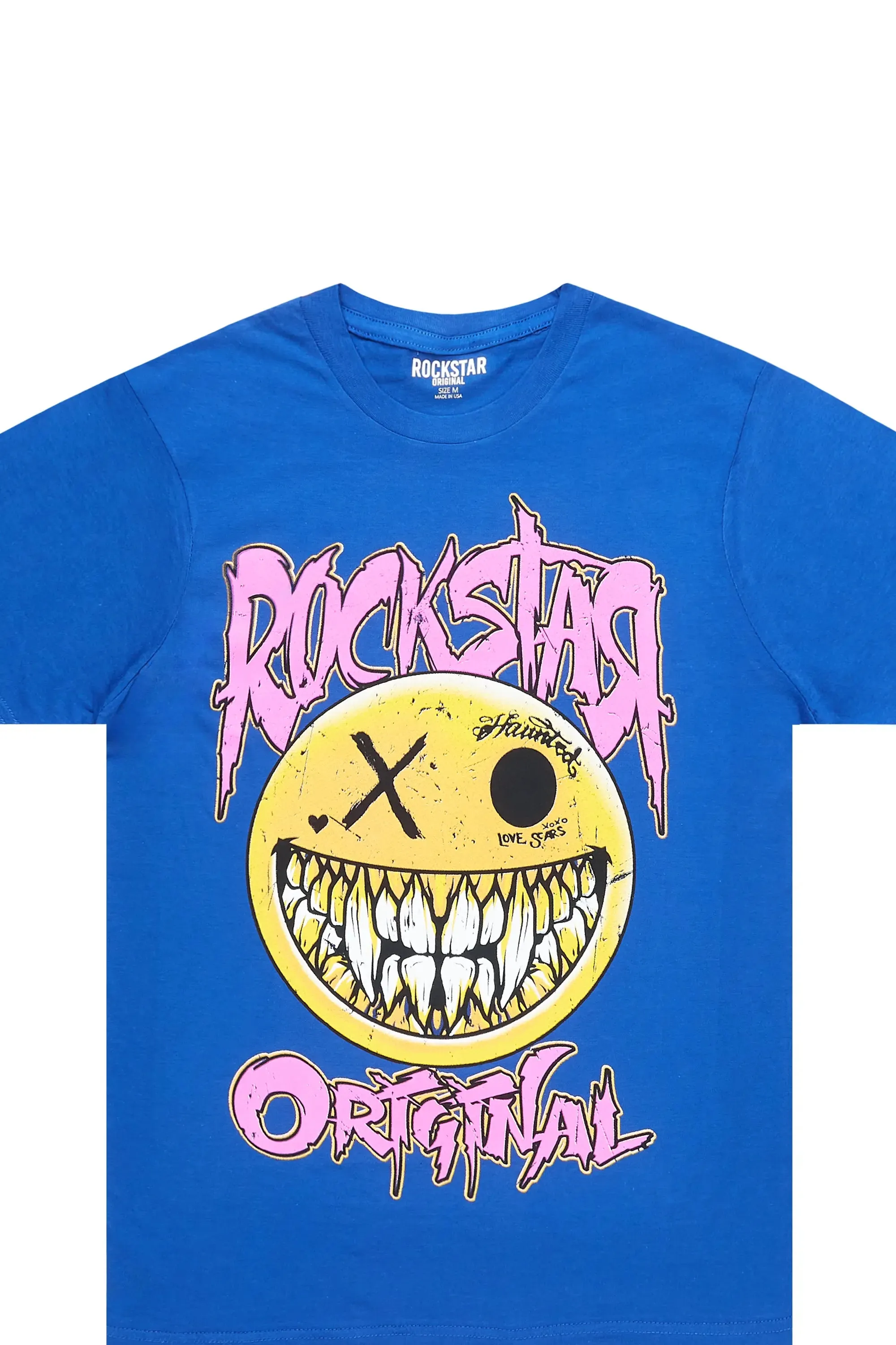 Fraust Royal Blue Graphic T-Shirt