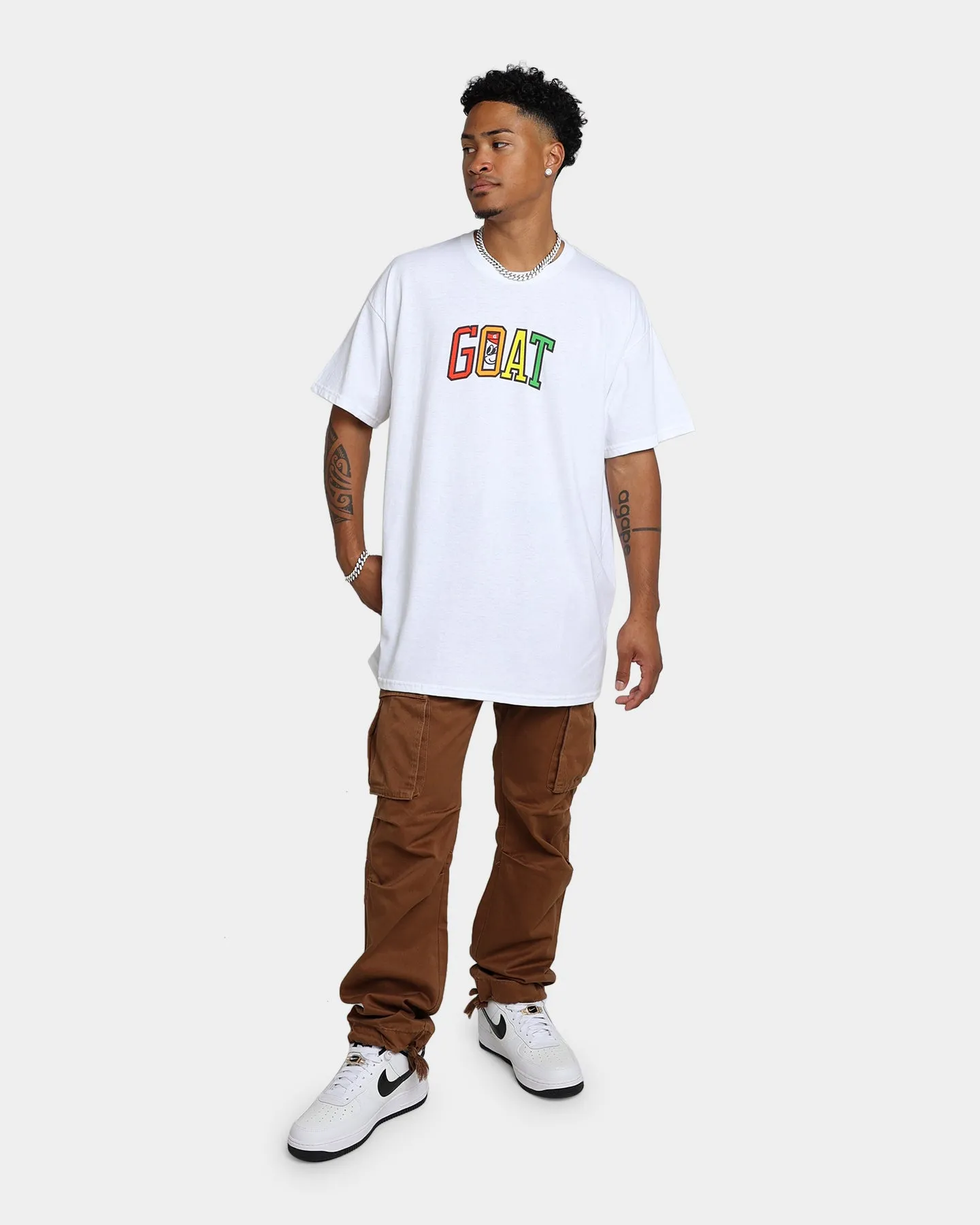 Goat Crew Don't H8 T-Shirt Off White