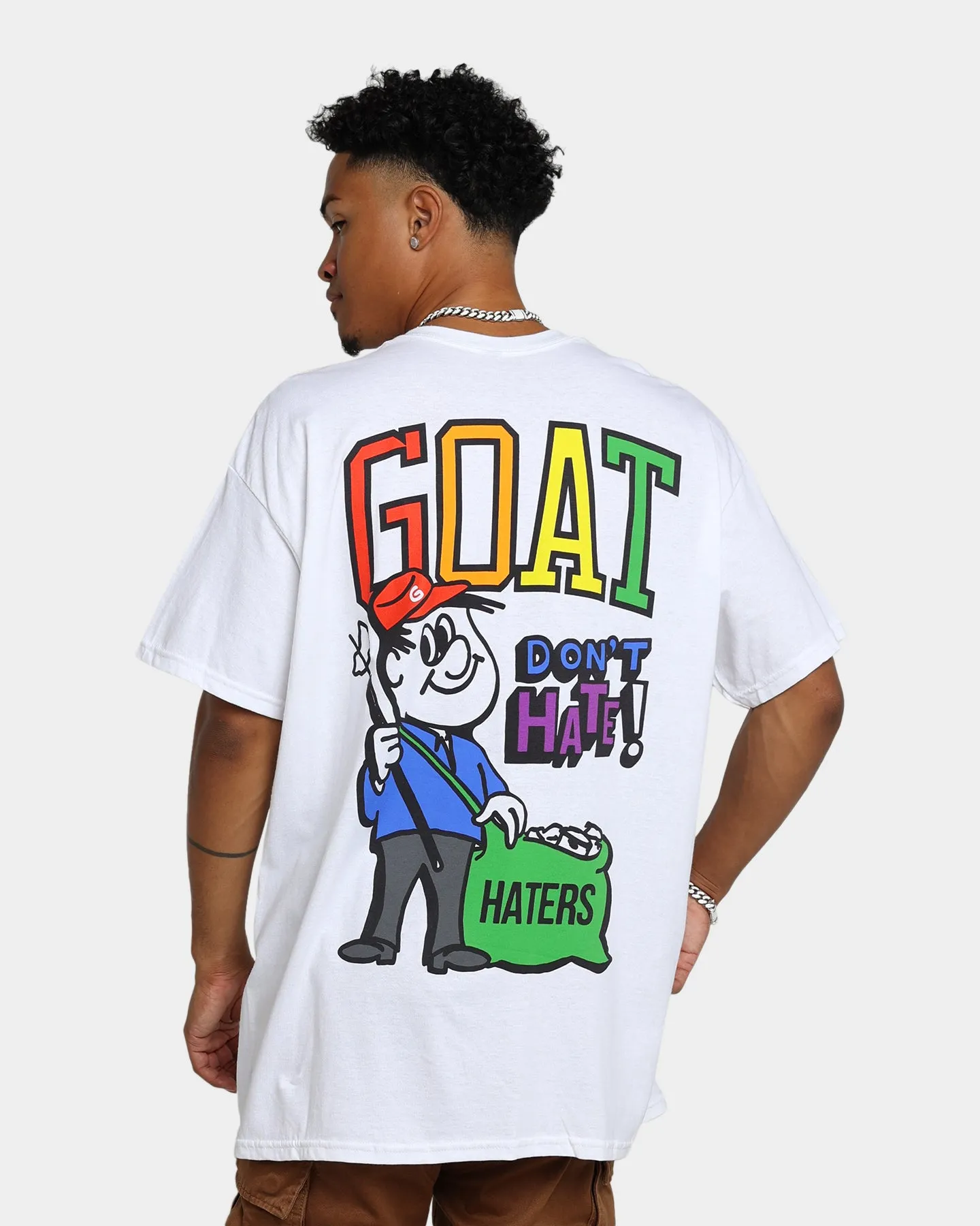 Goat Crew Don't H8 T-Shirt Off White
