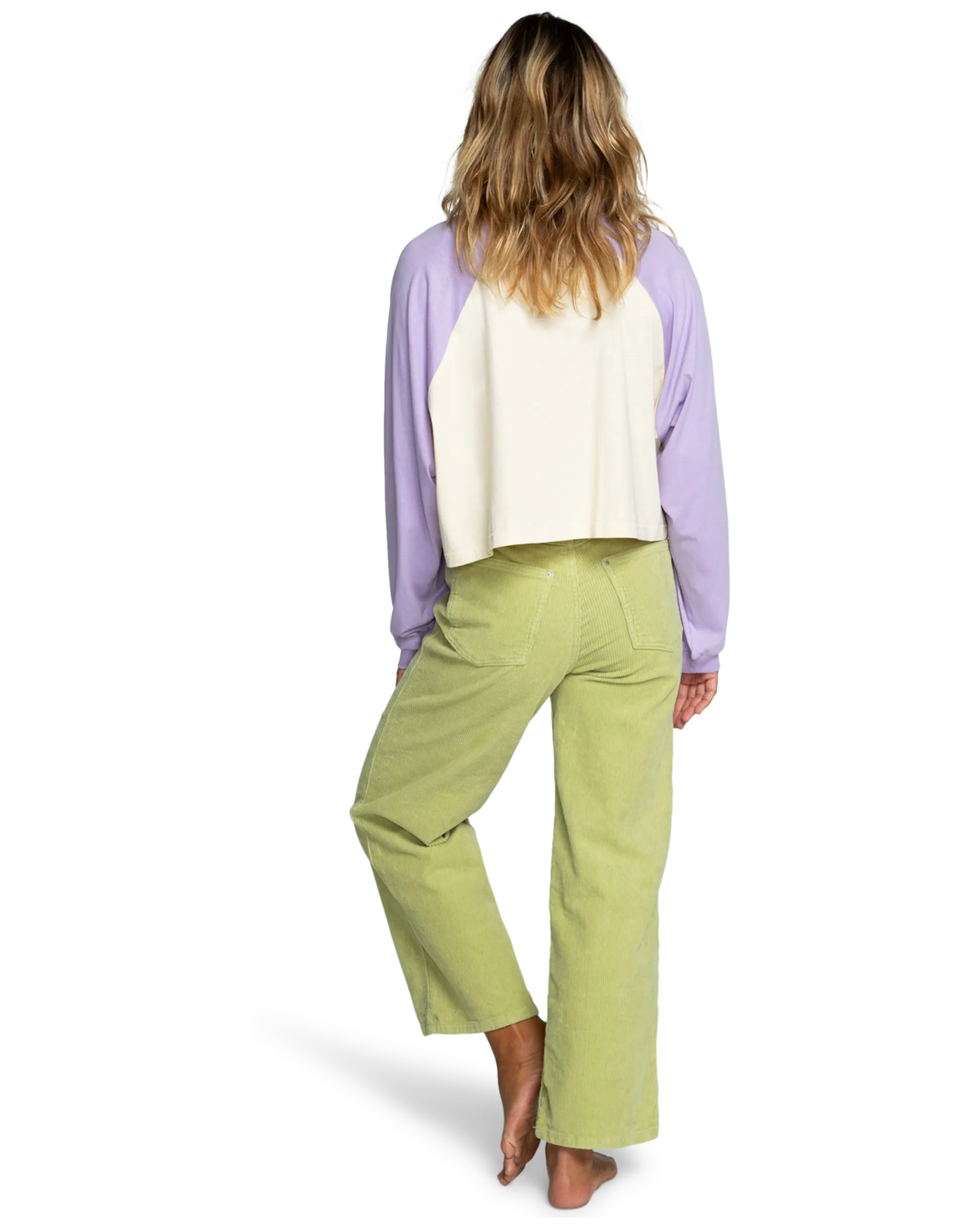 Gold Cord Trousers in Willow