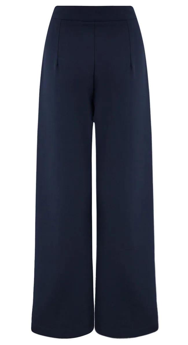 Greta Sailor Pants in Navy