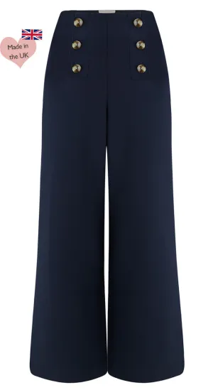 Greta Sailor Pants in Navy