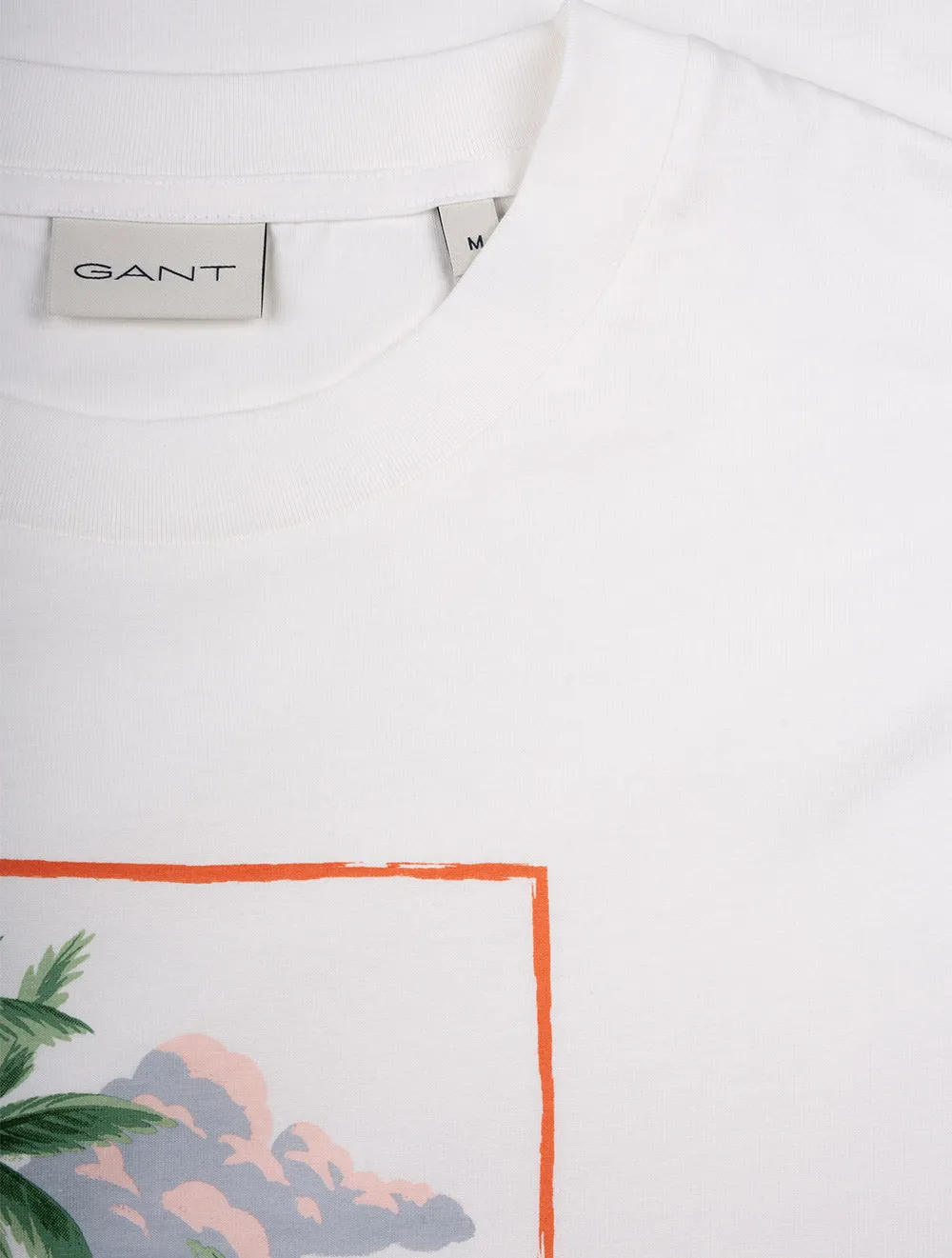 Hawaii Printed Graphic Short Sleeve Shirt Eggshell