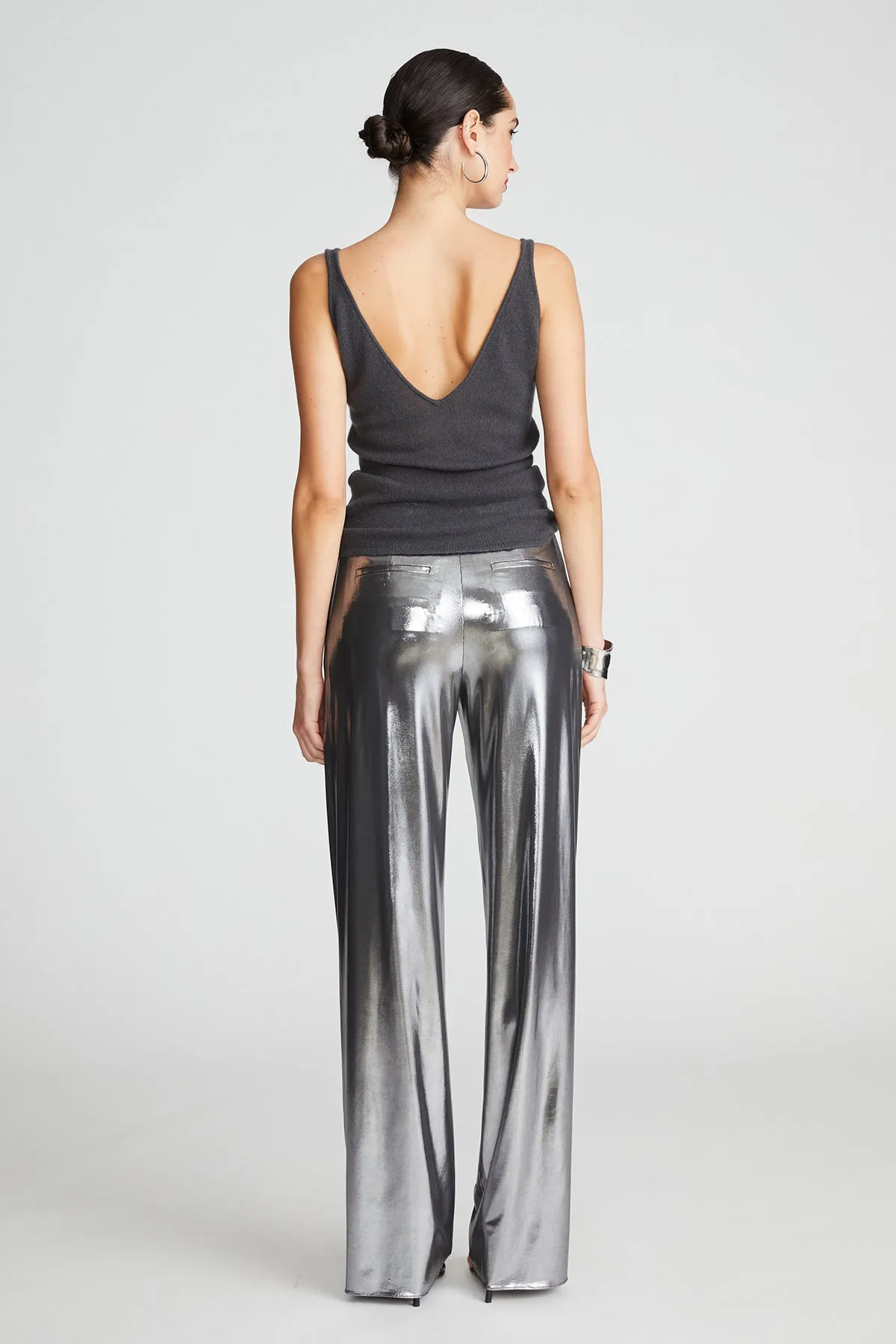 Jess Trousers In Foil Jersey