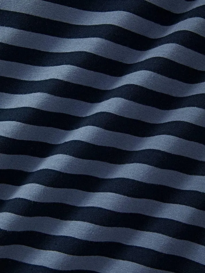 Joskaa Striped V Neck Long Sleeve Tee