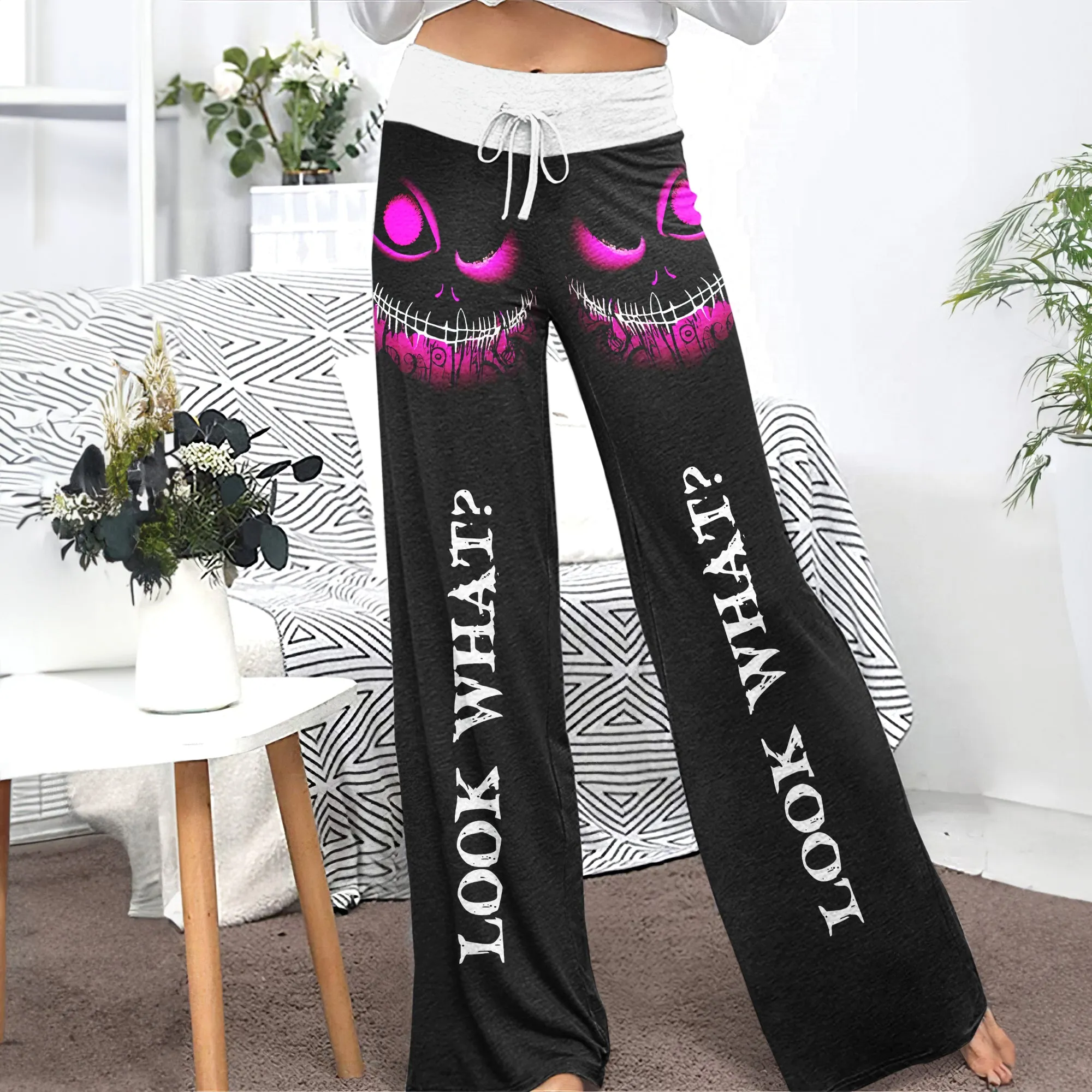 Look What Women's High-waisted Wide Leg Pants