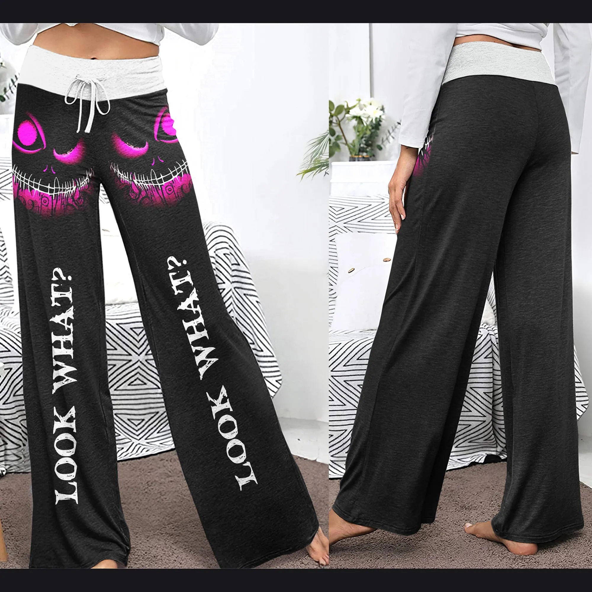 Look What Women's High-waisted Wide Leg Pants
