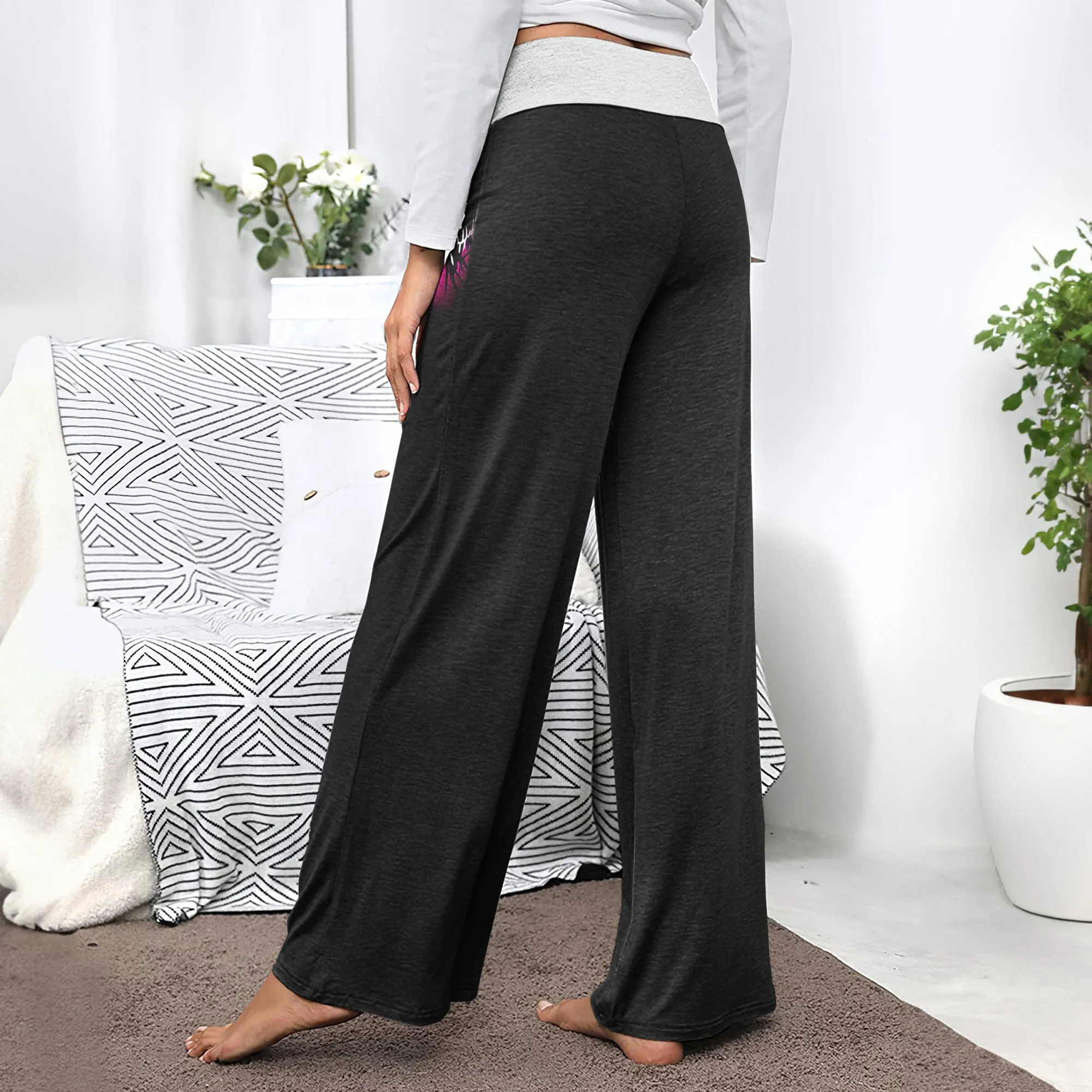 Look What Women's High-waisted Wide Leg Pants