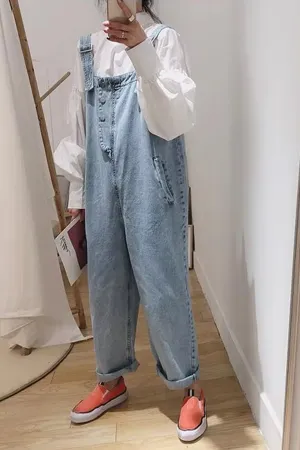 Loose Cute Casual Denim Jumpsuits