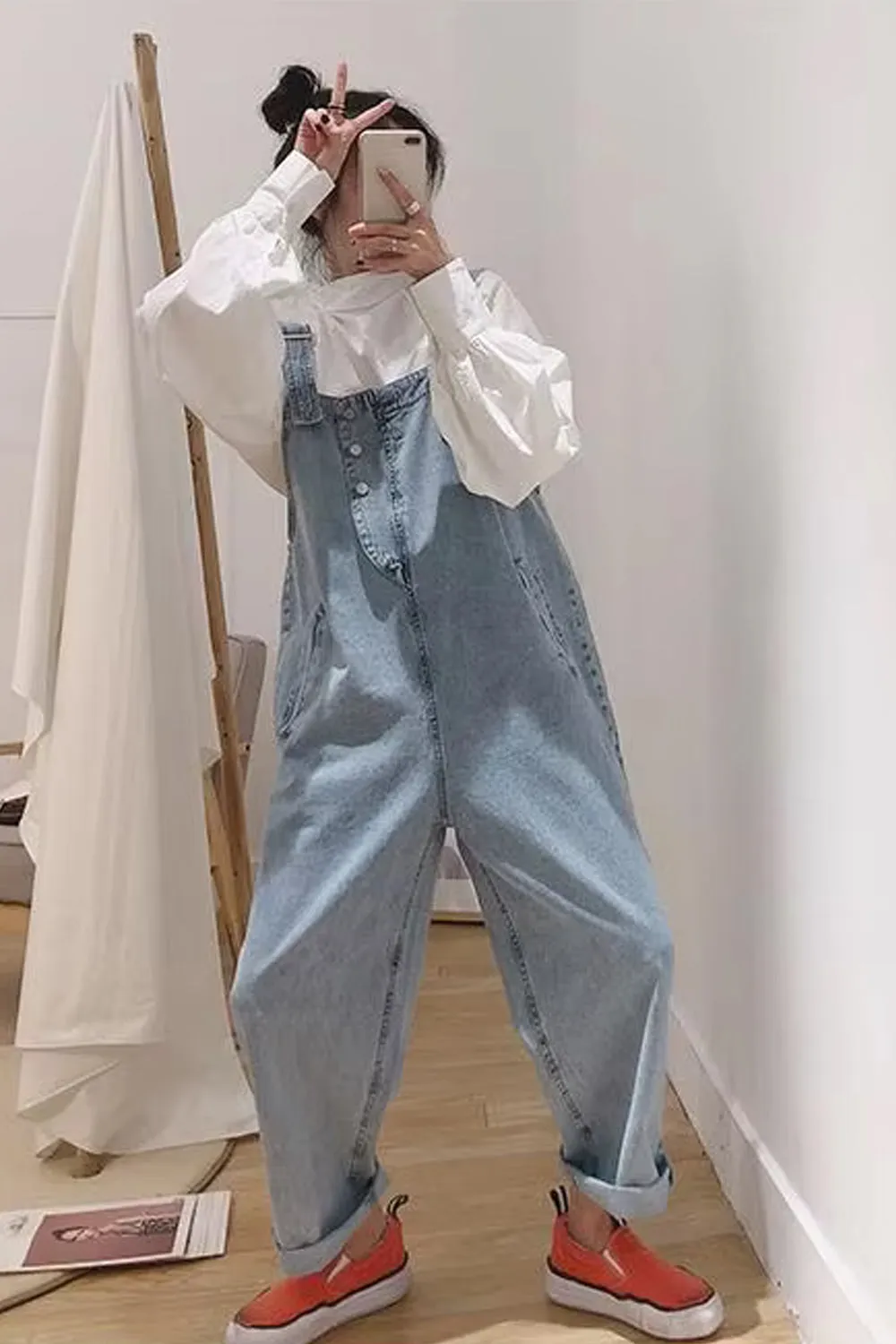 Loose Cute Casual Denim Jumpsuits