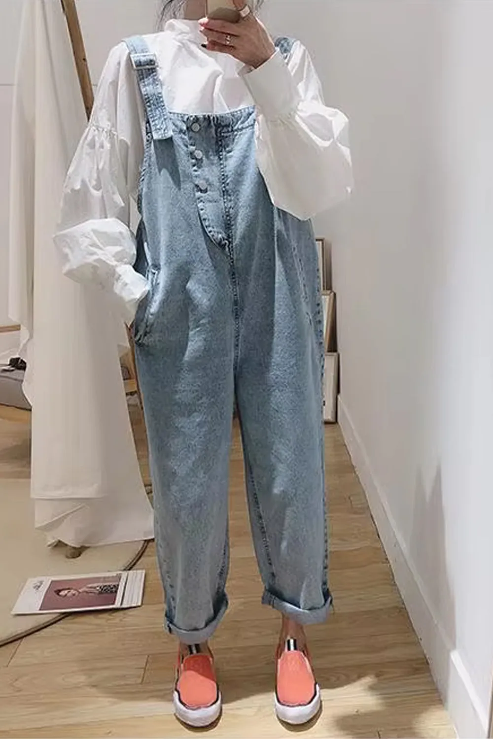 Loose Cute Casual Denim Jumpsuits
