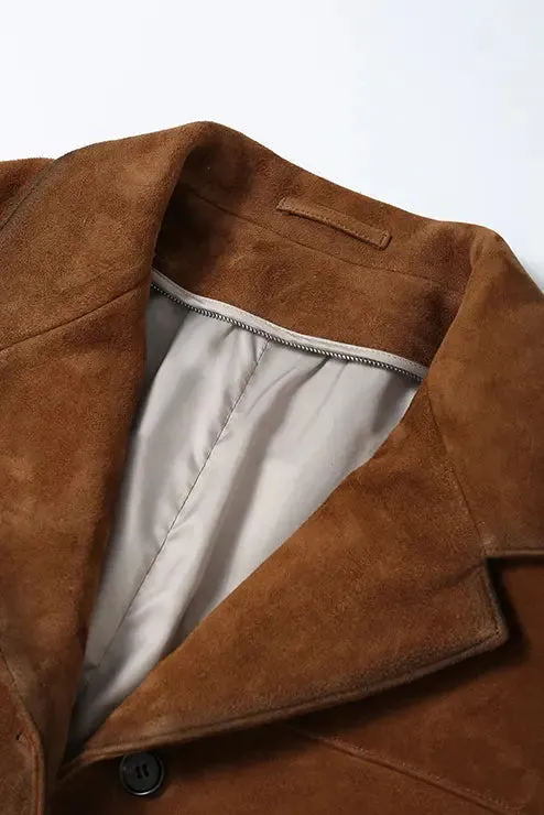 Luxe Oversized Winter Suede Blazer