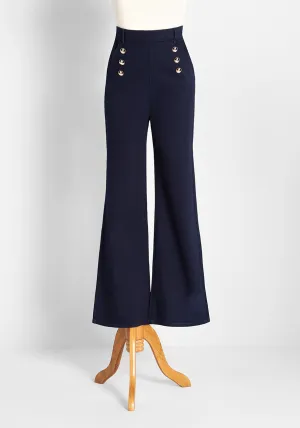 Nautical Mile Wide-Leg Jeans