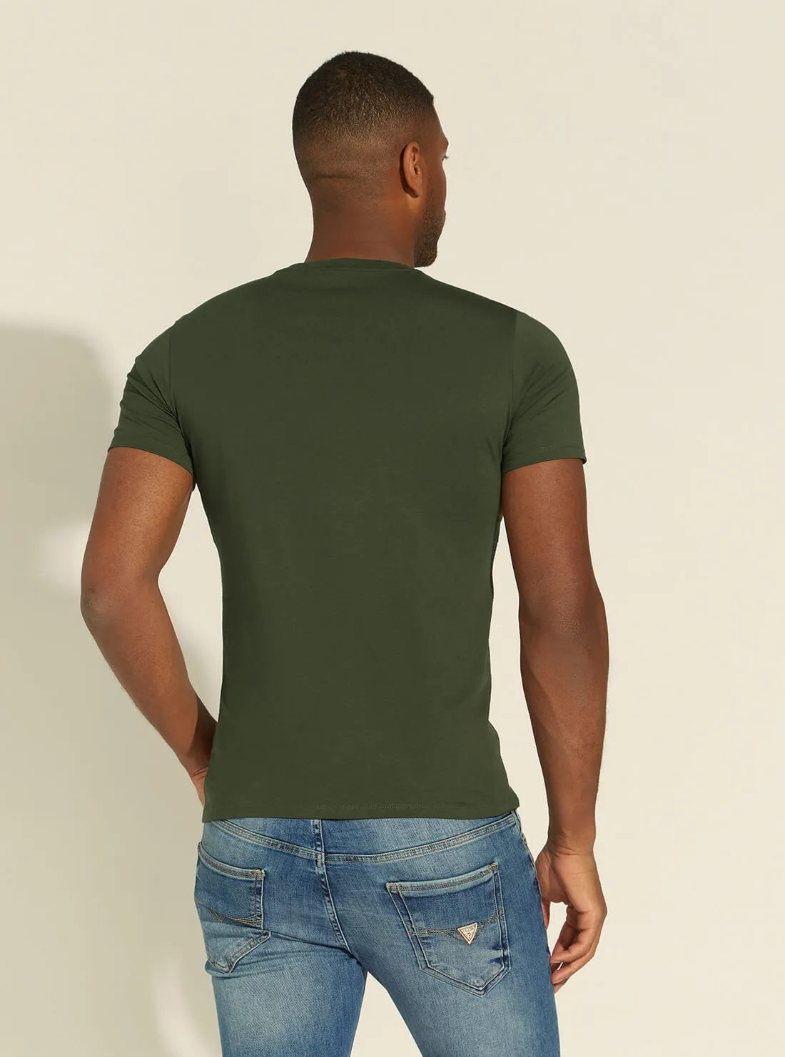 Olive Slim Fit Logo T-Shirt