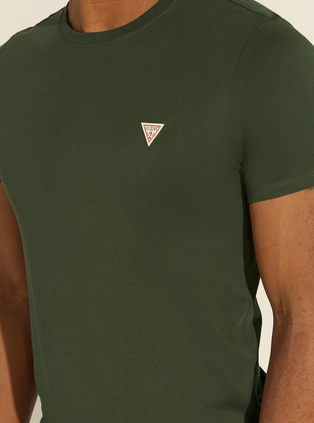 Olive Slim Fit Logo T-Shirt