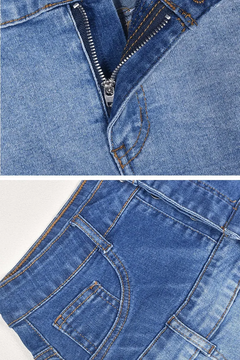 QC164 Denim Mini Skirt