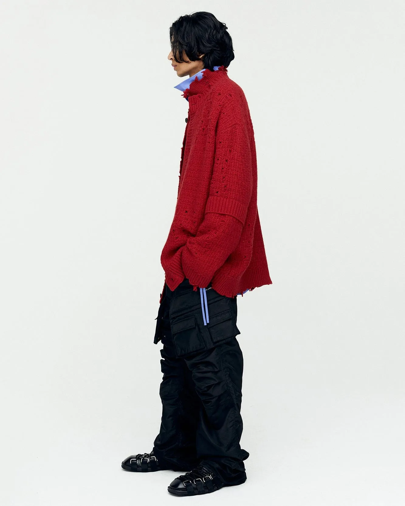 ROGHEN TURTLE NECK SWEATER atb1157m(SCARLET)