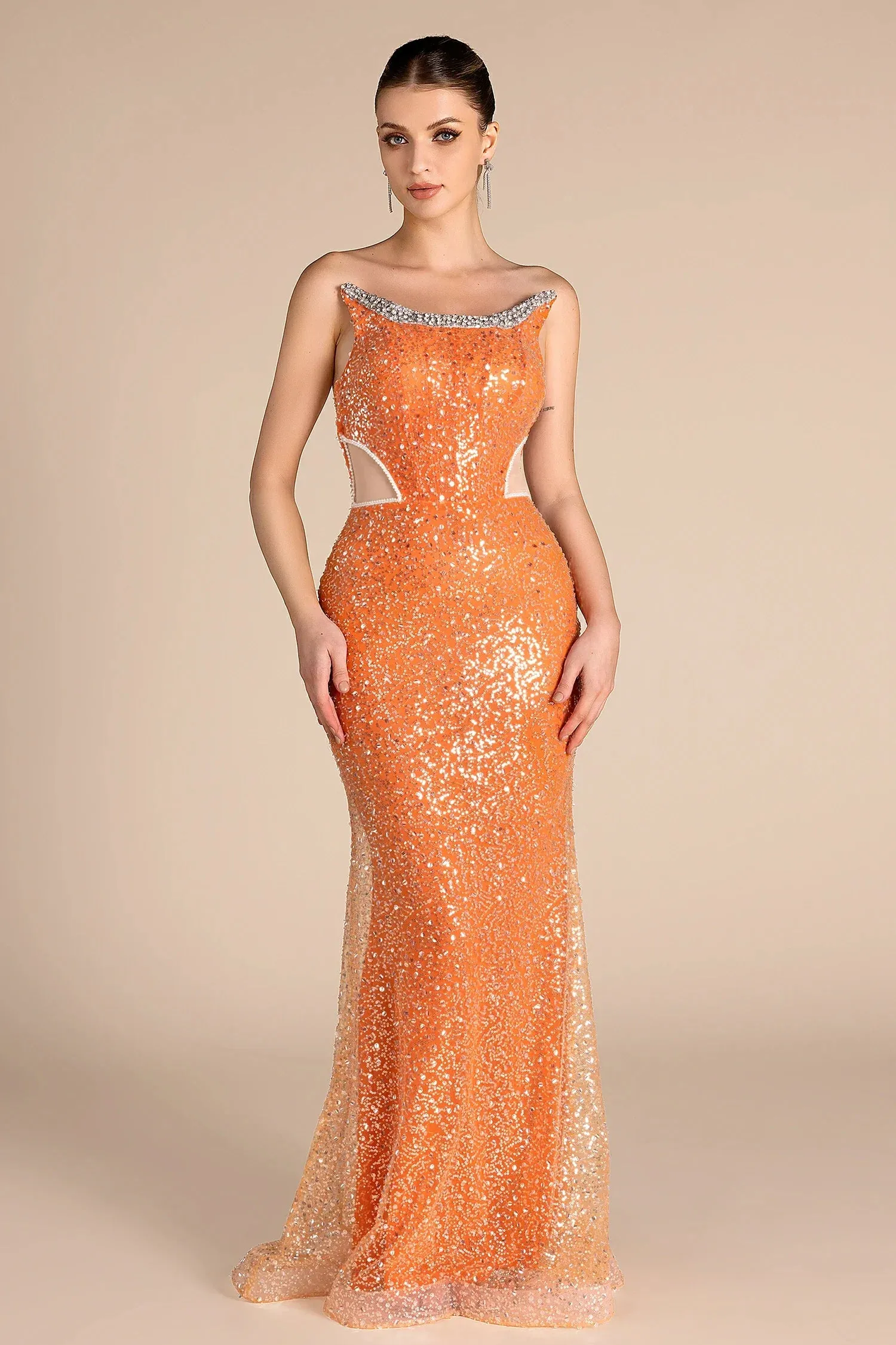 Shani Sequin Cutout Mermaid Dress