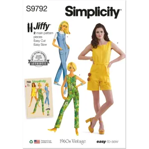 Simplicity Sewing Pattern S9792 Misses' Jumpsuit in Two Lengths