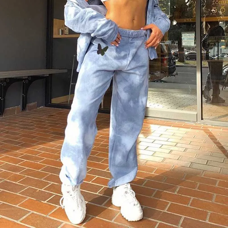 Tie Dye Sporty Pants High Waisted Joggers Pants