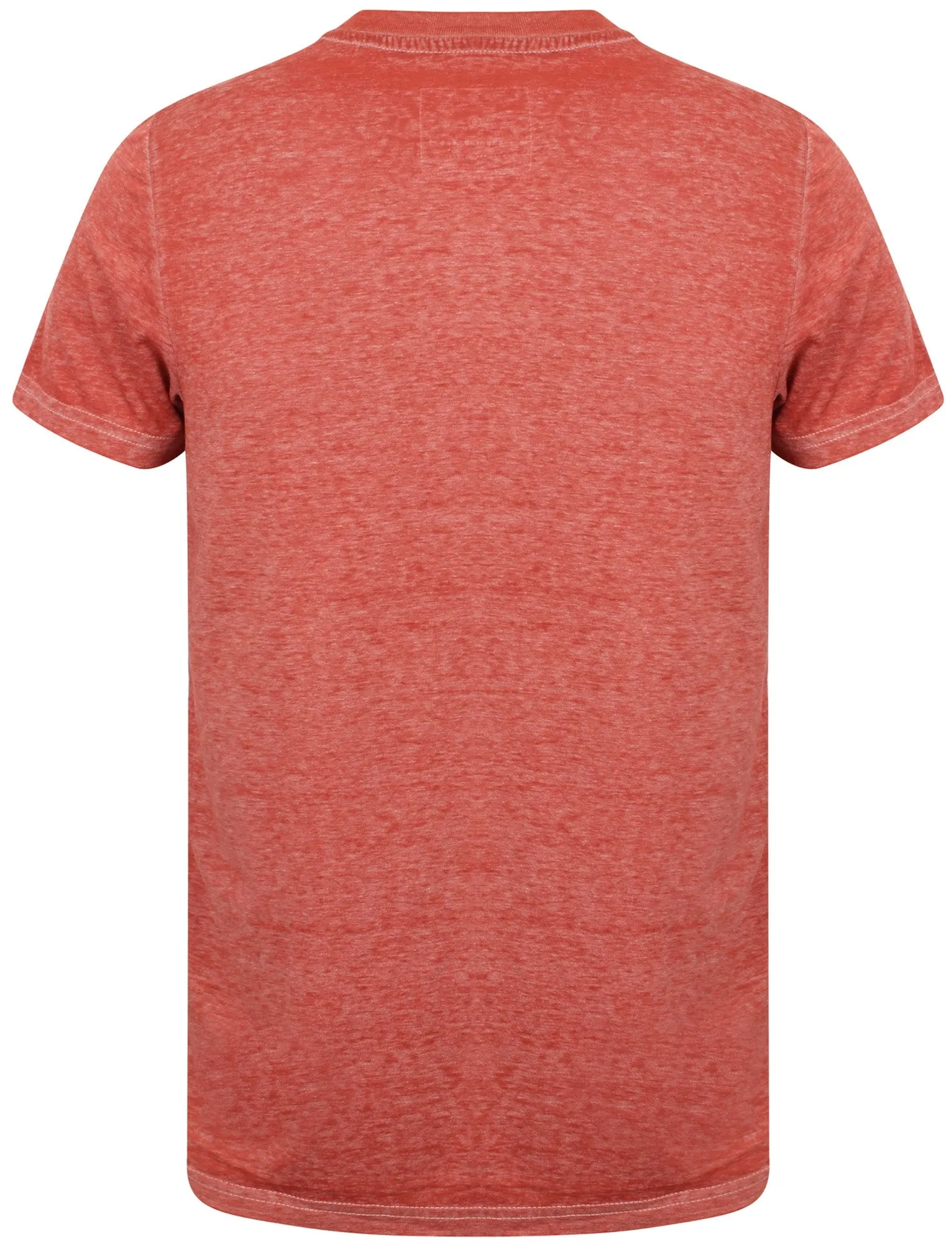West Coast Motif Crew Neck T-Shirt In Terracotta - Dissident