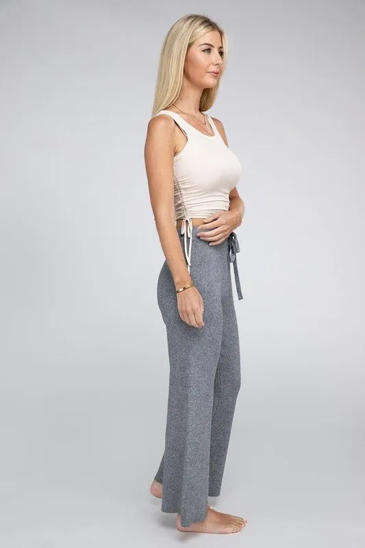 Wide Leg Knit Pants