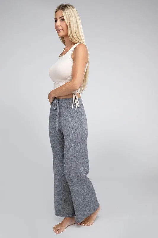 Wide Leg Knit Pants