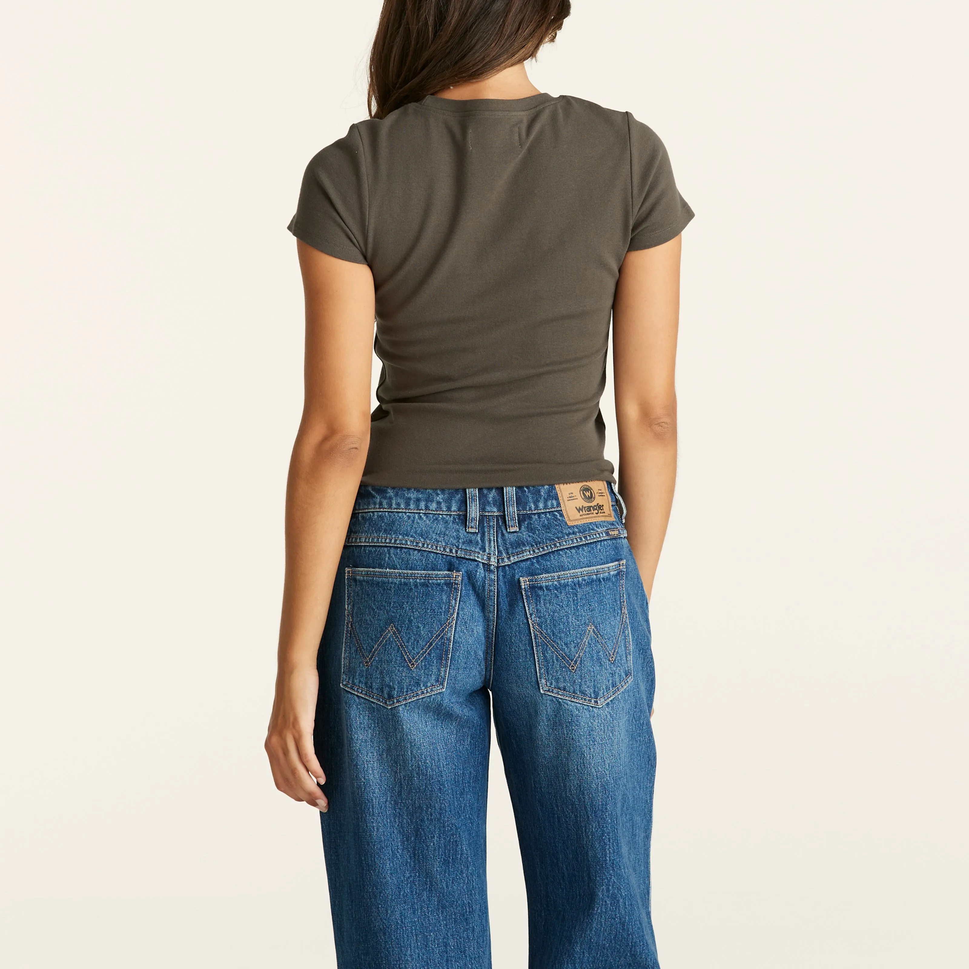 Wrangler - Staple Rib Recycled Cotton Tee (Slate)