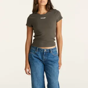 Wrangler - Staple Rib Recycled Cotton Tee (Slate)