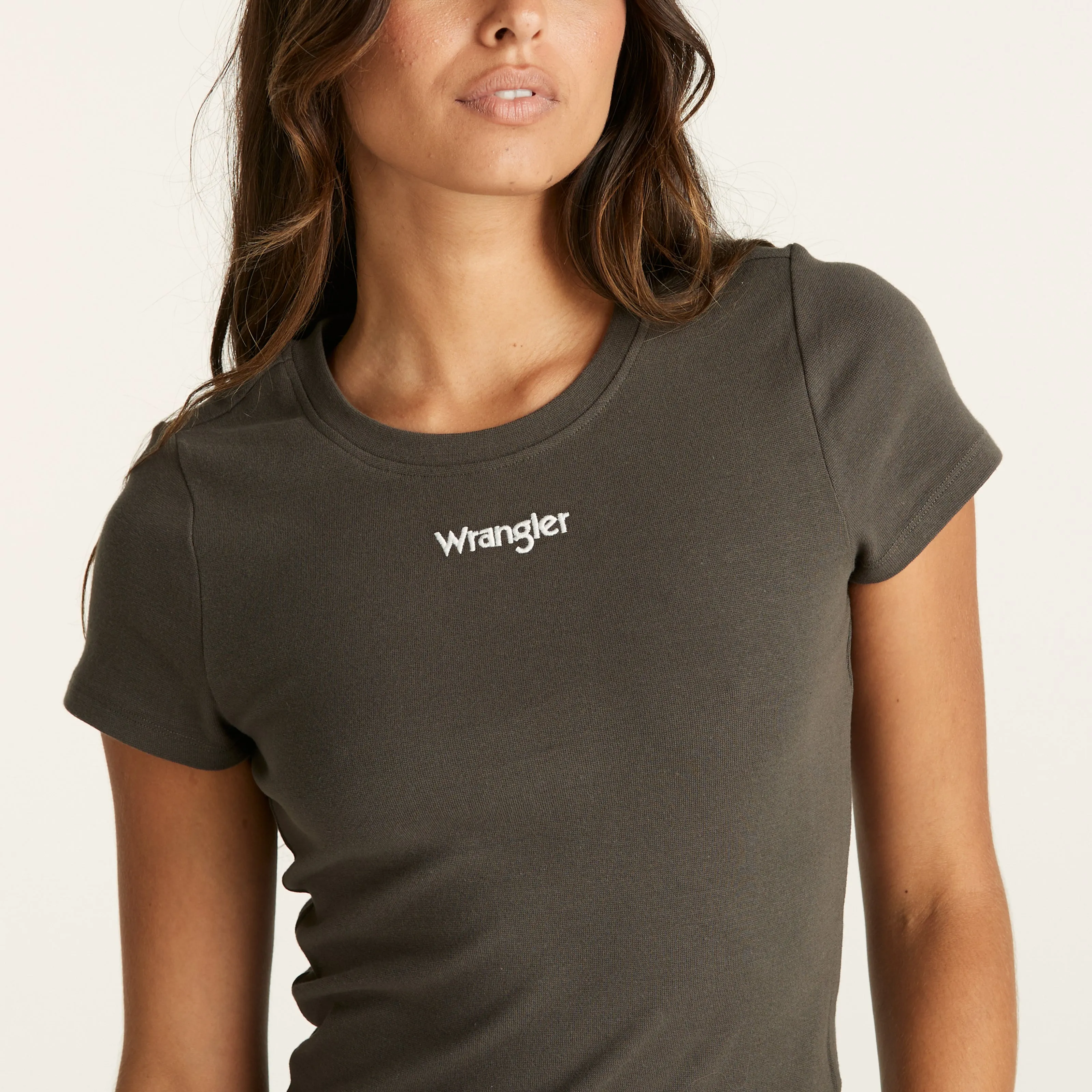 Wrangler - Staple Rib Recycled Cotton Tee (Slate)